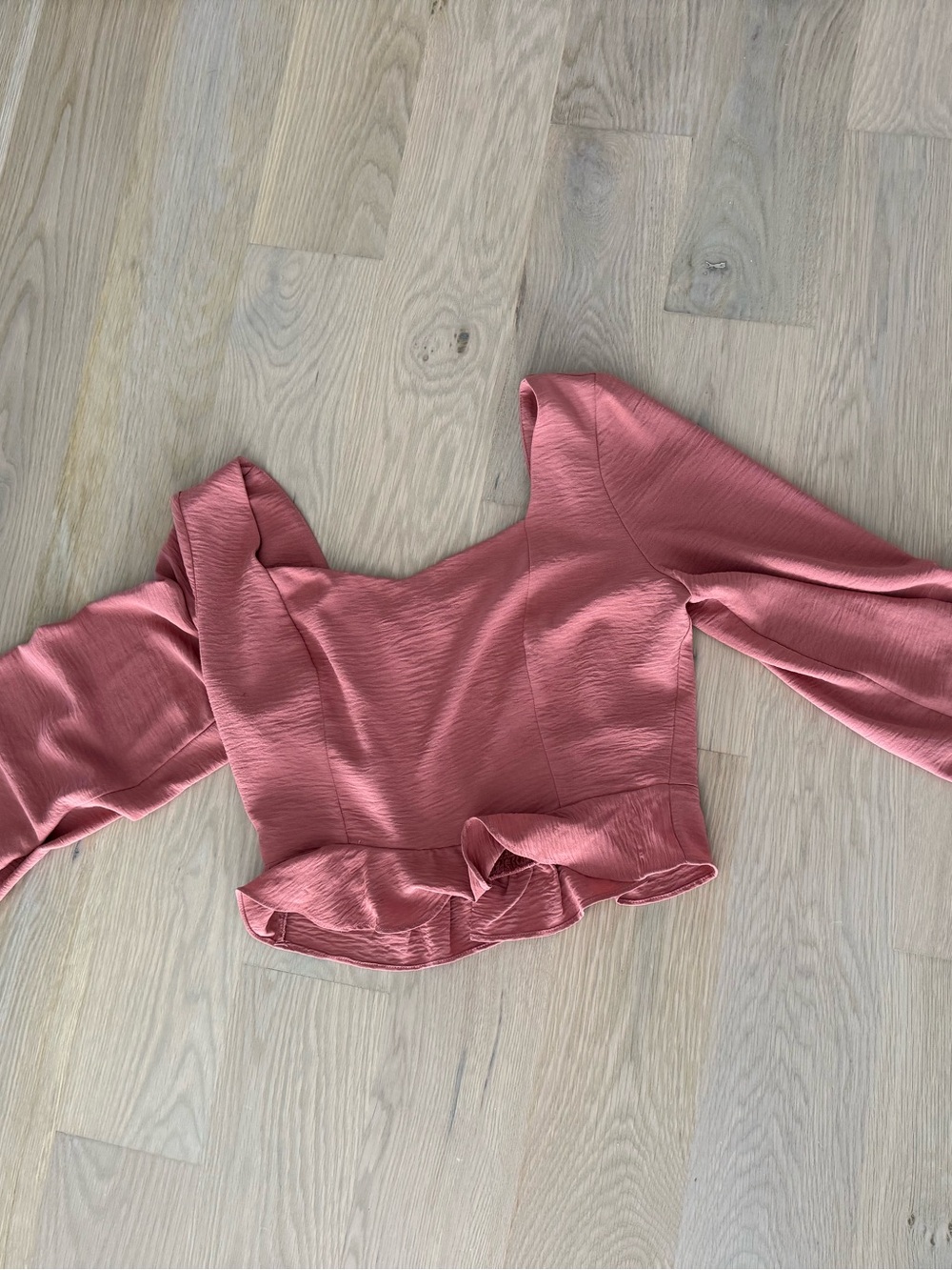 Women’s Smocked Peplum Top - Picture 2 of 2